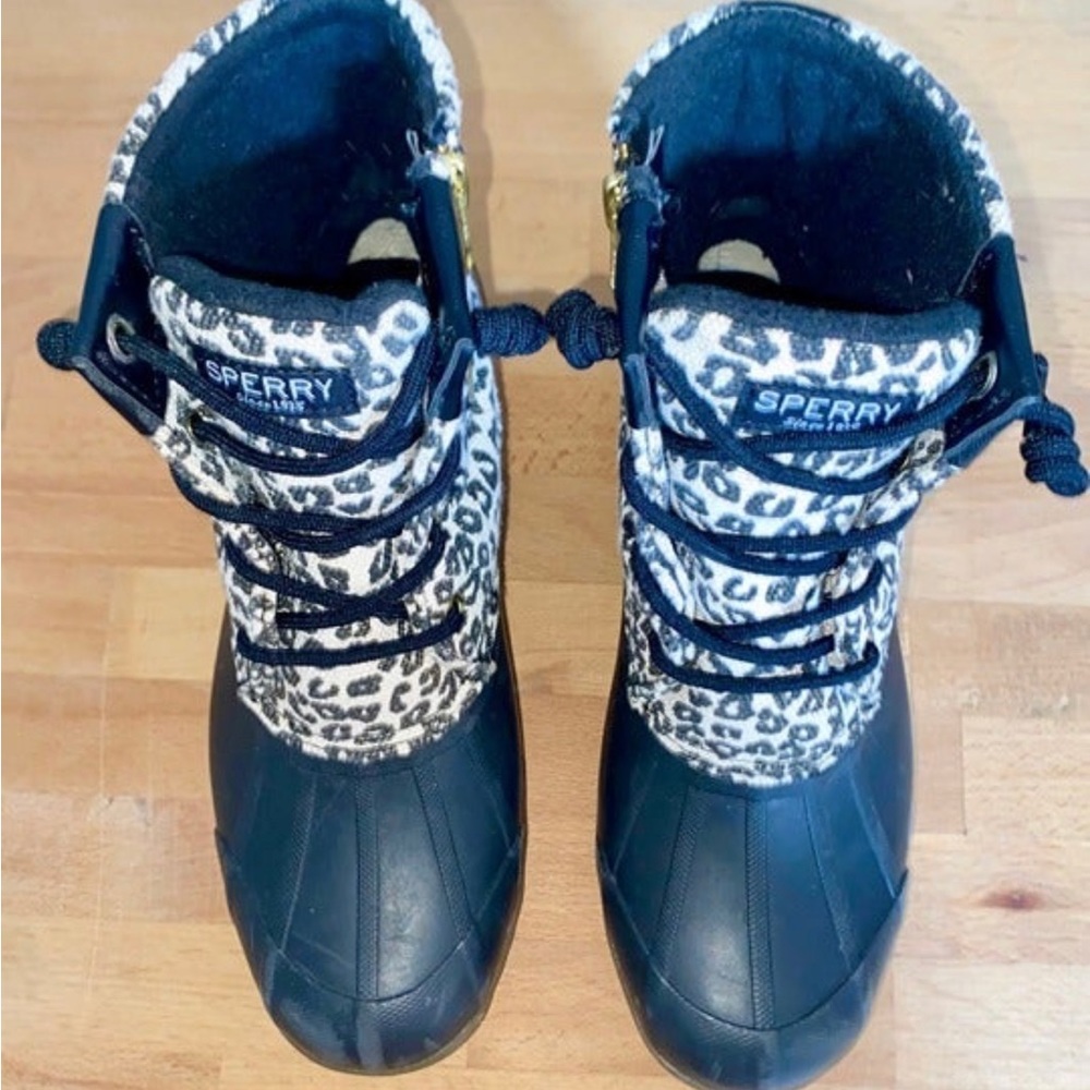 Sperry Cheetah Print Rain Boots